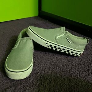 Vans Gray Slip-On Kids Sneakers